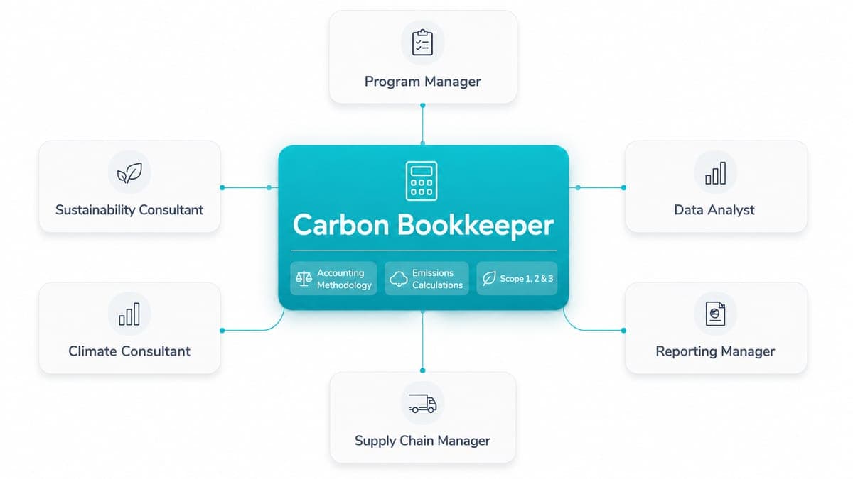 Aclymate carbon bookkeeper organizing emissions records and vendor data