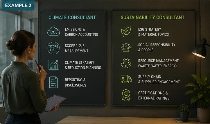 Climate Consultant vs Sustainability Consultant: What’s the Difference?