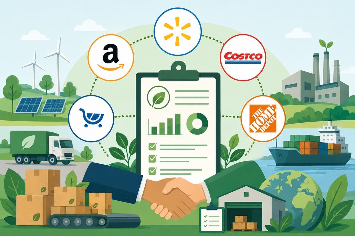 What Walmart, Amazon, Costco, Kroger, and Home Depot Expect From Suppliers on Sustainability Reporting