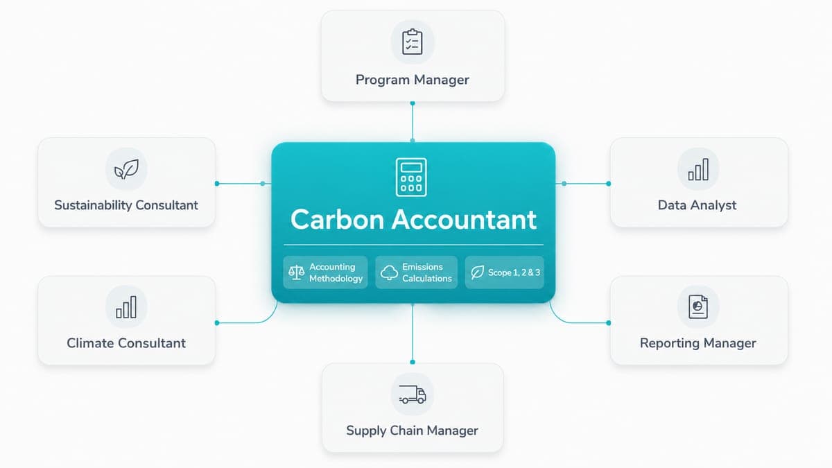 Aclymate carbon accountant working through emissions calculations with a client